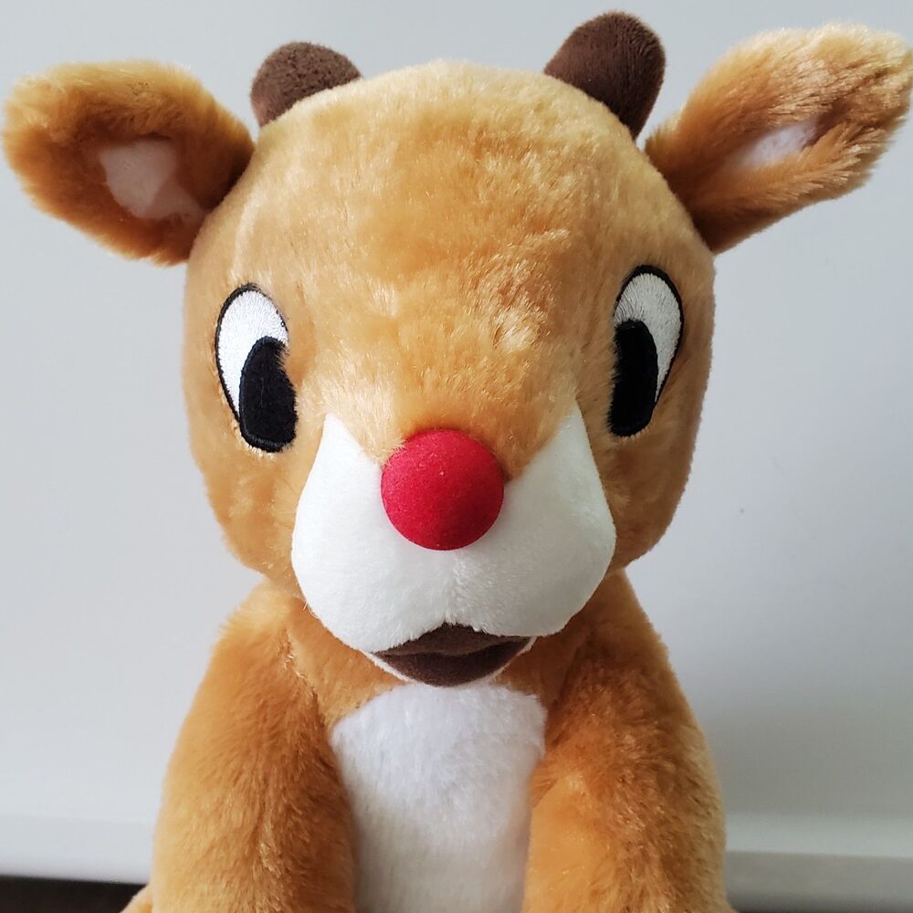 Kohl's Cares Rudolph Plush Red Nose Reindeer Stuffed Toy 12" Embroider Christmas